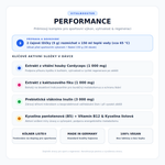 VitalBooster Performance – sportovní výkon, regenerace, Cordyceps, dávkování lžičkou, Kölner Liste