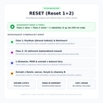 VitalBooster Reset (Reset 1+2) – dvoufázová očista, složení, dávkování a certifikace